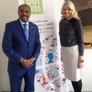 16 February: Crown Princess Mette-Marit attends meetings with UNAIDS in Geneva. UNAIDS' Michel Sidibé shares the Crown Princess' wish for young leadership in the fight against AIDS (Photo: Marianne Hagen, the Royal Court)